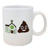 16 Oz Ceramic  Holy Shit Mug in White Gift Box