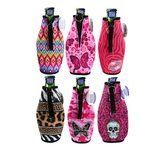 Bottle Suit Beer Bottle Cooler with Attached Bottle Opener in Assorted Designs