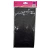 53" x 108" Plastic Rectangle Table Cover in Black