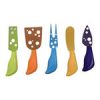 5 Piece Colorful Non Stick Cheese Butter Knife Spreaders Set