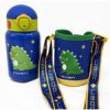 16 oz Kids Dragon Double Wall Vacuum Water Bottle and Carrier Bag with Strap