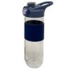 Blue 24 Oz Plastic Water Bottle with Safety Lock