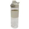 White 24 Oz Plastic Water Bottle with Safety Lock