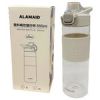 White 24 Oz Plastic Water Bottle with Safety Lock