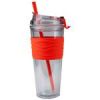 Quench Orange Grip Tumbler with Straw