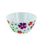 Melamine bowl with flower print