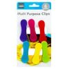 6 Piece Colorful Bag Clips