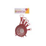 Plastic mesh strainer set
