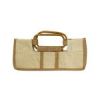 Natural Wine Tote Bag with Bamboo Handles