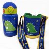 16 oz Kids Dragon Double Wall Vacuum Water Bottle and Carrier Bag with Strap