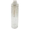 Sparkling 24 Oz White Plastic Water Bottle with Safety Lock and Handle