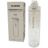 Sparkling 24 Oz White Plastic Water Bottle with Safety Lock and Handle