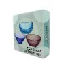 4 Piece Glass Square Dessert Bowl Set