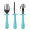 Grabease 3 Piece Toddler Utensils in Teal