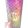 Dazzling 24 oz Sunset  10" Holographic Tumbler with Straw