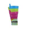 Tumblers with built-in straws