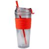 Quench Orange Grip Tumbler with Straw