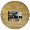 19.5" Bamboo Wood Rotating Serving Board