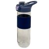 Blue 24 Oz Plastic Water Bottle with Safety Lock