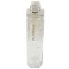 Sparkling 24 Oz White Plastic Water Bottle with Safety Lock and Handle