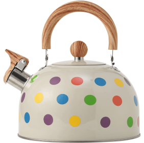 BDH213A3L   rice white wave point honking kettle electromagnetic cooker whistle kettle 3L large capacity hot kettle without BPA fast boiling 10-1