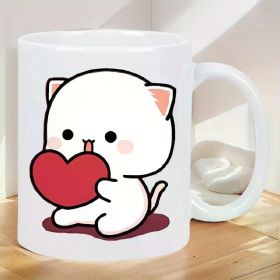 Cute Cartoon Cat Insulated Ceramic Cup Perfect for Hot And Cold Drinks, Reuse, Give Her Him, Gifts, Birthdays, Holidays