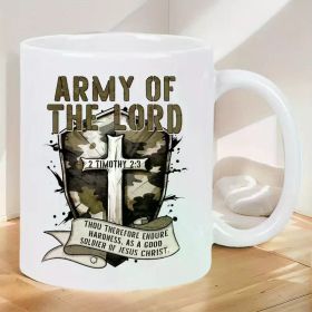 Master Army Insulated Ceramic Cup - 2. Timothy 2:17 Design, Suitable for Hot And Cold Drinks, Reusable, - The