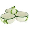 Frog Ceramic Salsa Bowl Trio