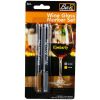 2pc Wine Glass Pen Silver & Gold