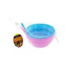 Bowls with built-in sipper straw