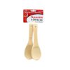 2 pack 8 inch bamboo spoons