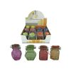 Colored glass spice jars with locking lid