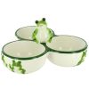 Frog Ceramic Salsa Bowl Trio