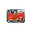 Barbecue tray and lid, 6 pieces