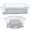 Plastic Stackable Storage Bin with Grey Silicone 14.5" x 8.5" x 4"