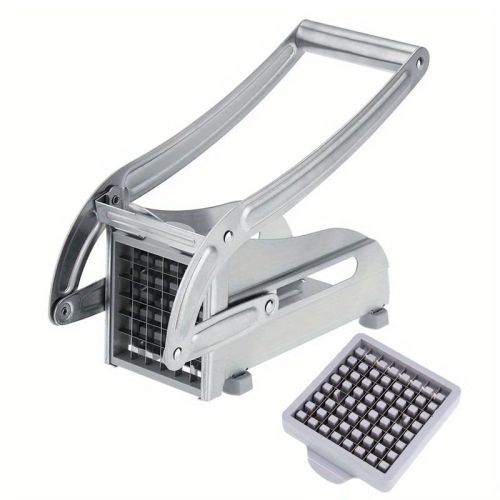 1pc French Fry Cutter; Commercial Restaurant French Fry Cutter Stainless Steel Potato Cutter Vegetable Potato Slicer With Suction Feet Cutter Pot